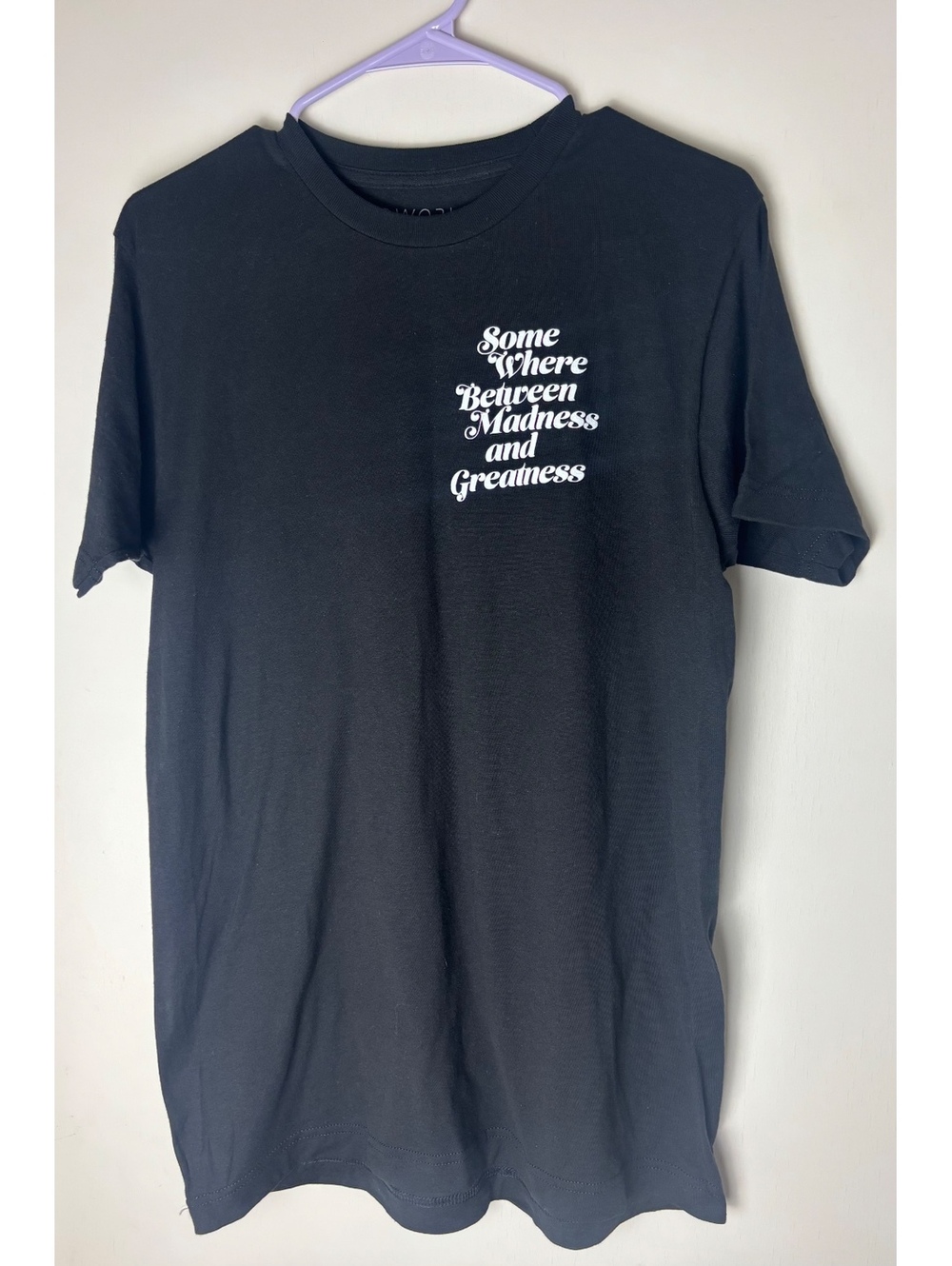 Bioworld Somewhere Between Madness and Greatness Graphic T Shirt Unisex Small